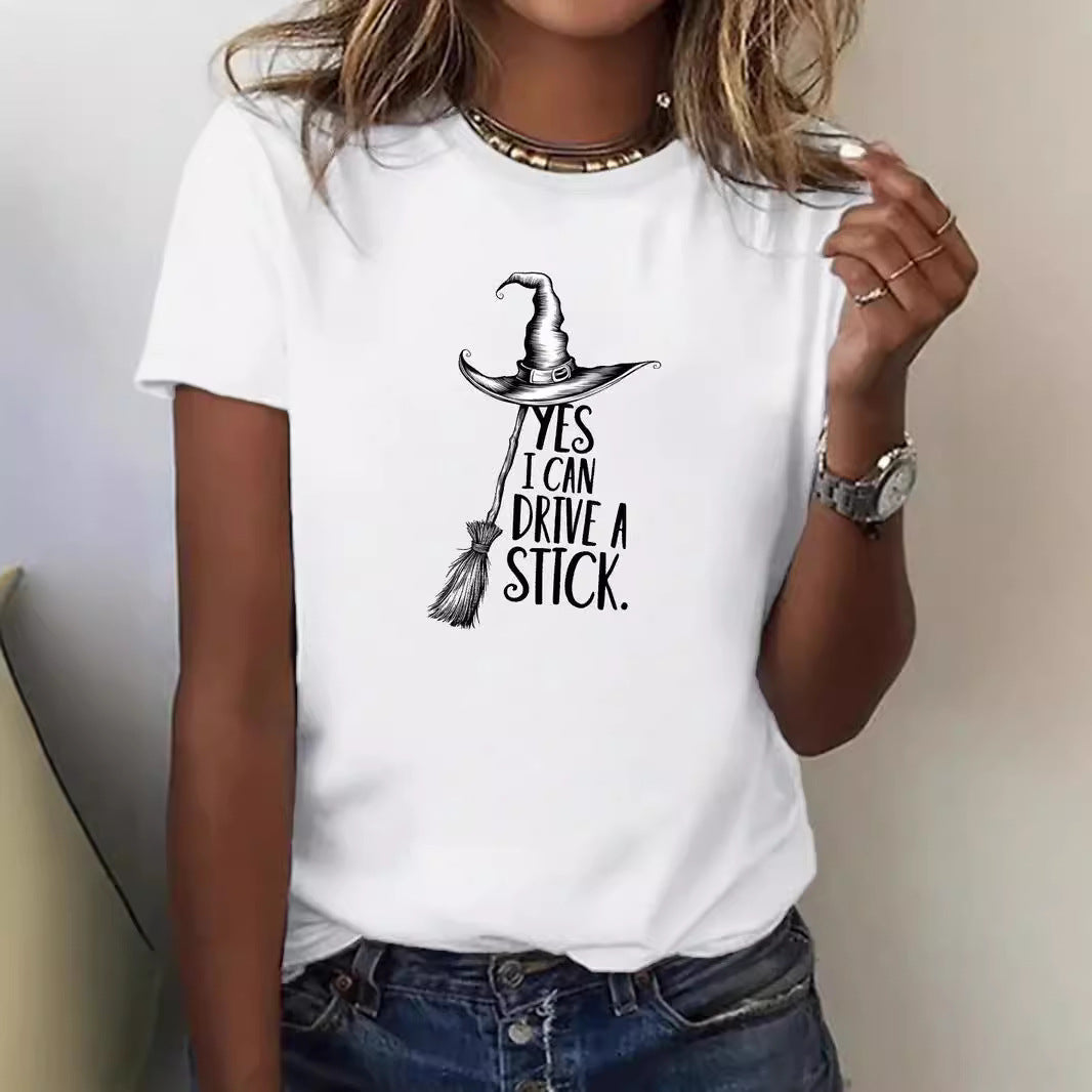 Women's Cotton T-Shirt – Relaxed Fit Crew Neck Short Sleeve Top