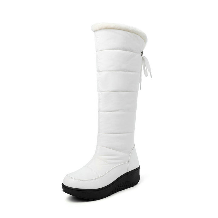 Women's Platform Mid-Calf Snow Boot – Waterproof Comfort and Grip
