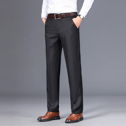 Men's Straight-Cut Dress Trouser – Refined Easy-Care Winter Weight