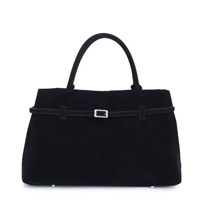 Suede Tote Bag for Women – Large Capacity Structured Shoulder Purse