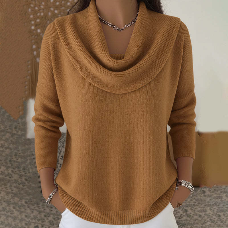 Women's Sweater – Soft Knit Relaxed Fit Pullover for Comfort