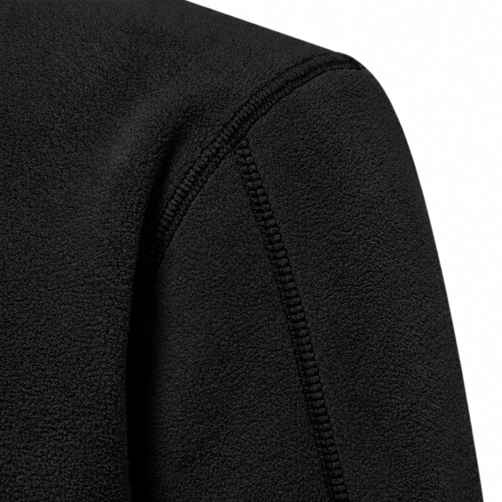 Men’s Fleece Sweatshirt – Stand Collar Quarter Zip Pullover