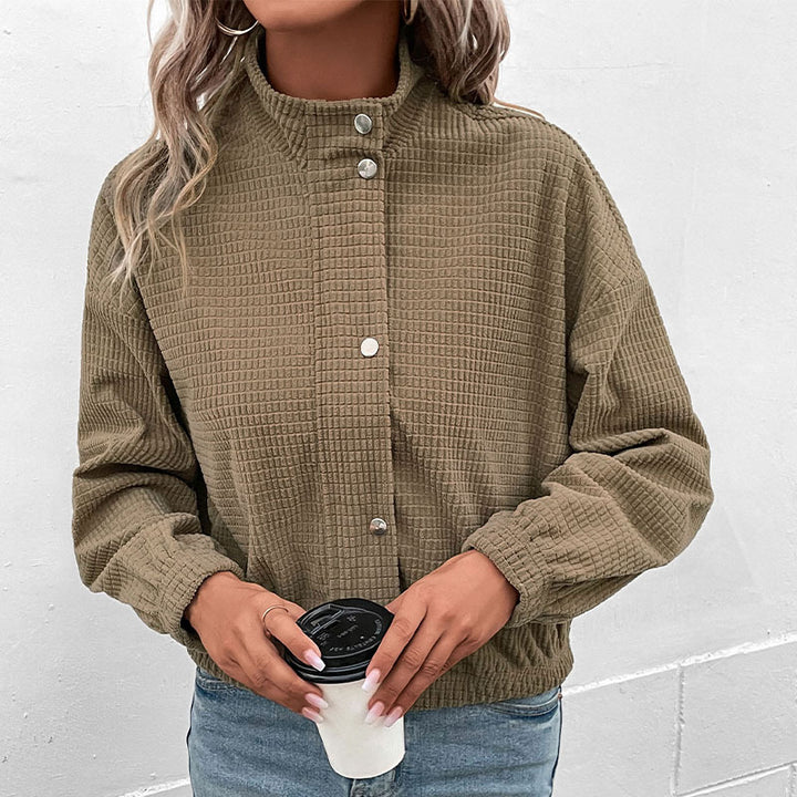 Women's Corduroy Jacket – Classic Zip Front Casual Layer