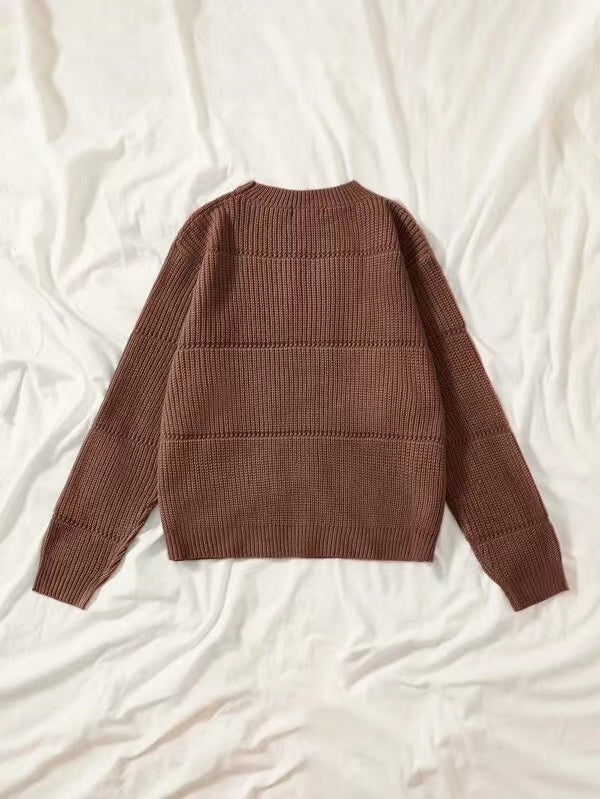 Textured Knit Women's Top – Soft, Relaxed Silhouette for Comfort