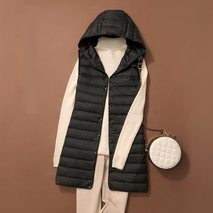Women's Down Vest Top – Slim Fit Lightweight Layer