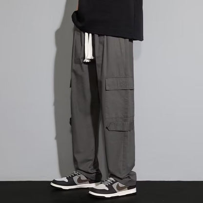 Men's Cotton Blend Trouser – Relaxed Straight Fit Casual Style
