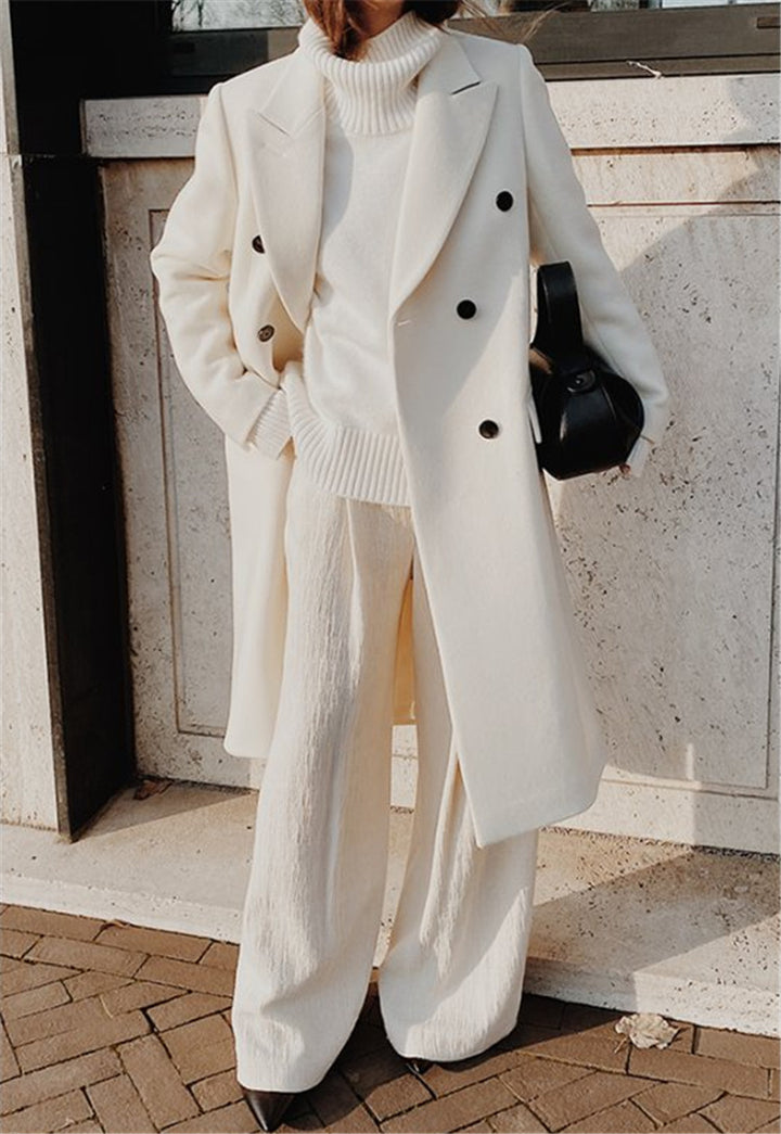 Women's Wool Coat – Longline, Tailored Fit