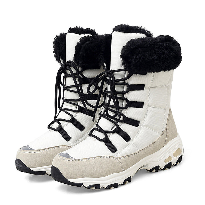 Women's Ankle Snow Boot – Quilted, Plush Lined, Chunky Sole