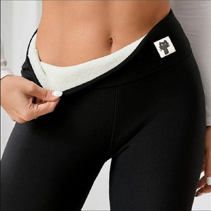 Women's Fleece-Lined Leggings – High Stretch Warmth for Winter