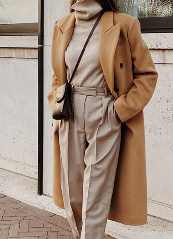 Women's Wool Coat – Longline, Tailored Fit
