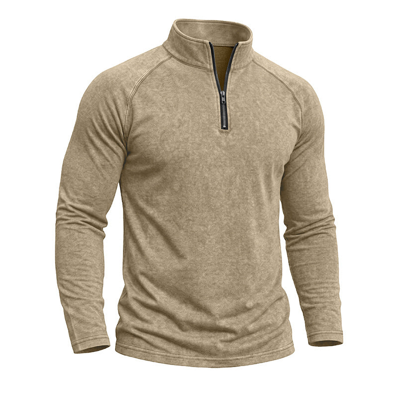 Men's Distressed Retro Washed T-Shirt – Cotton Blend Slim Fit