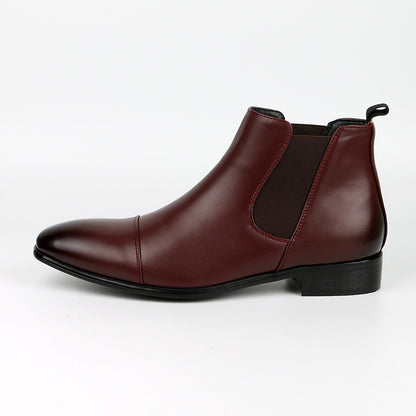 Men's Chelsea Boot – Retro Square Toe Low Heel Design