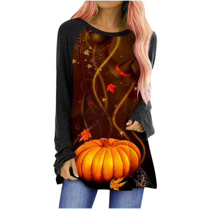 Women's Long Sleeve Cotton T-Shirt – Relaxed Fit Round Neck Essential