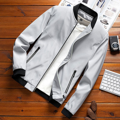 Men's Jacket – Soft-Touch Korean-Style Minimalist Urban Layer