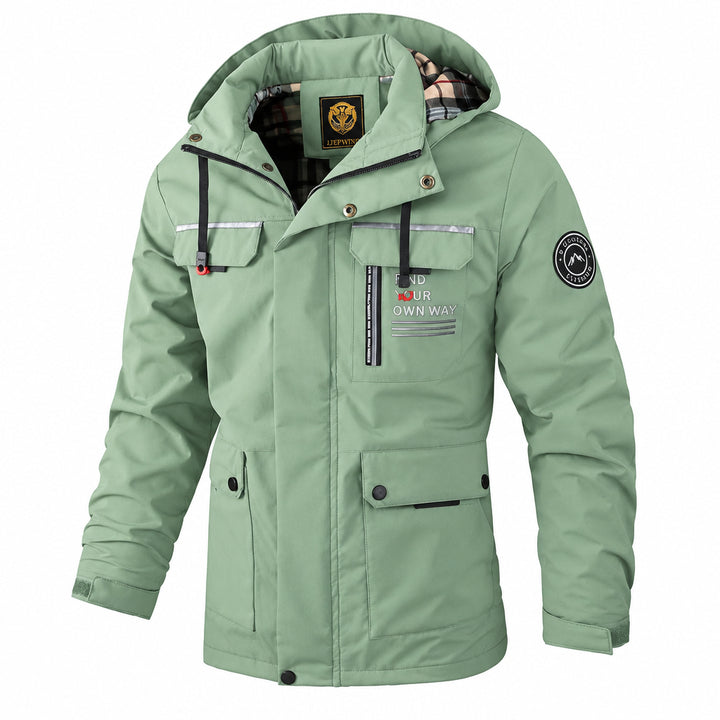 Men's Parka Jacket – Hooded, Windproof, Casual, Multi-Pocket
