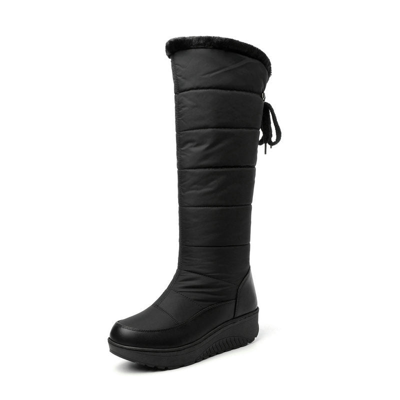 Women's Platform Mid-Calf Snow Boot – Waterproof Comfort and Grip