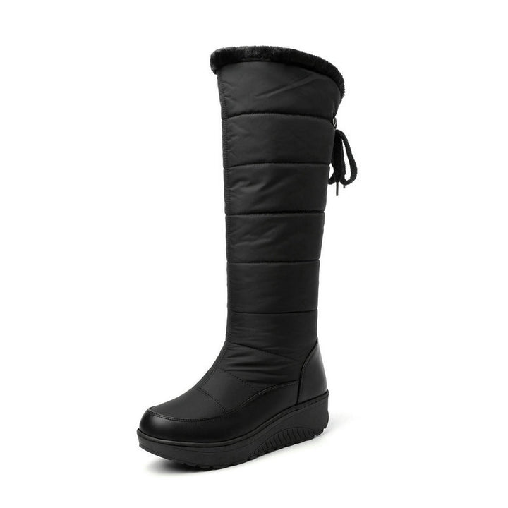 Women's Platform Mid-Calf Snow Boot – Waterproof Comfort and Grip