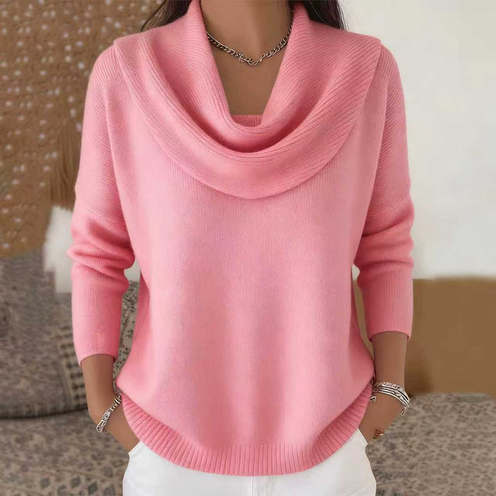 Women's Sweater – Soft Knit Relaxed Fit Pullover for Comfort