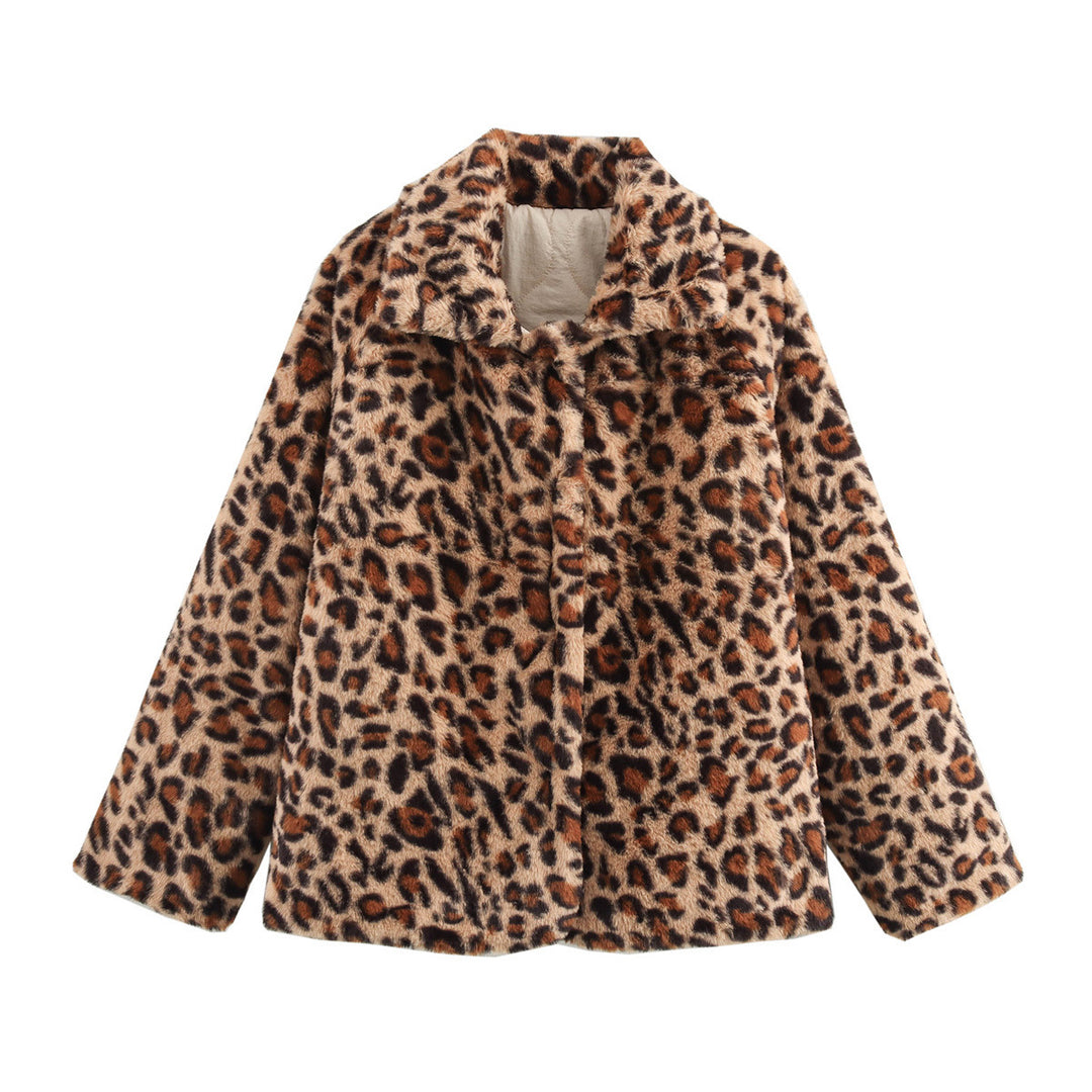 Women's Reversible Animal Print Jacket – Structured Double-Sided Fabric