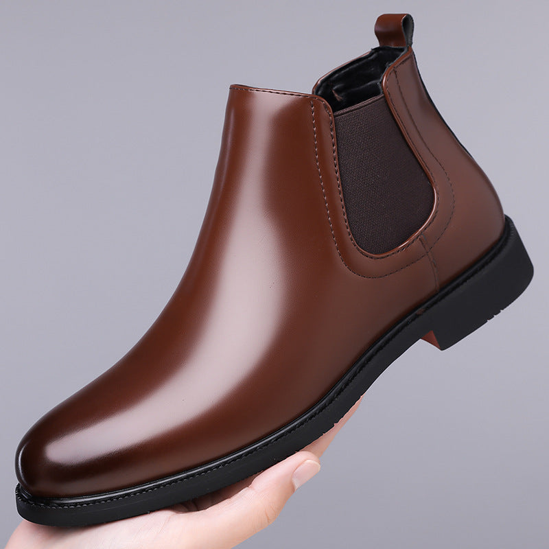 Men's Vegan Leather Boot – Fleece-Lined Outdoor Comfort