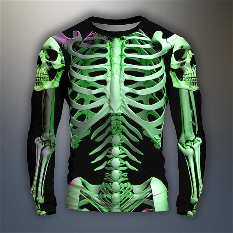 Men's Slim Fit Long-Sleeve Pullover Shirt – Graphic Casual Style