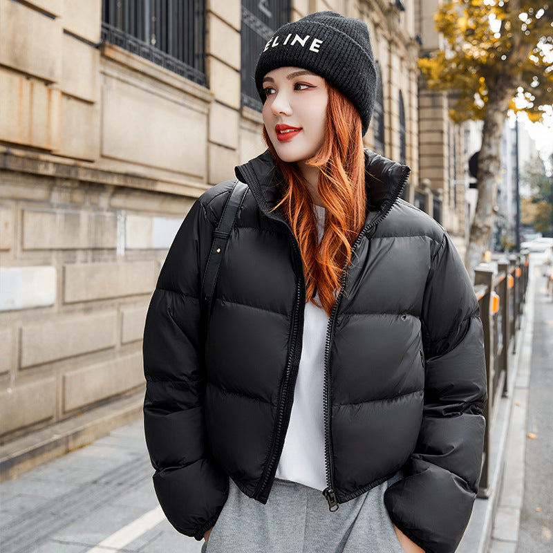 Women's Short Padded Winter Coat – Extra Thick Loose Fit for Petite
