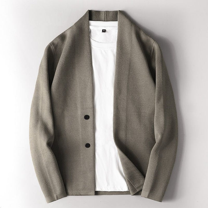 Men's Slim Fit Cardigan Sweater – Modern Handsome Layer