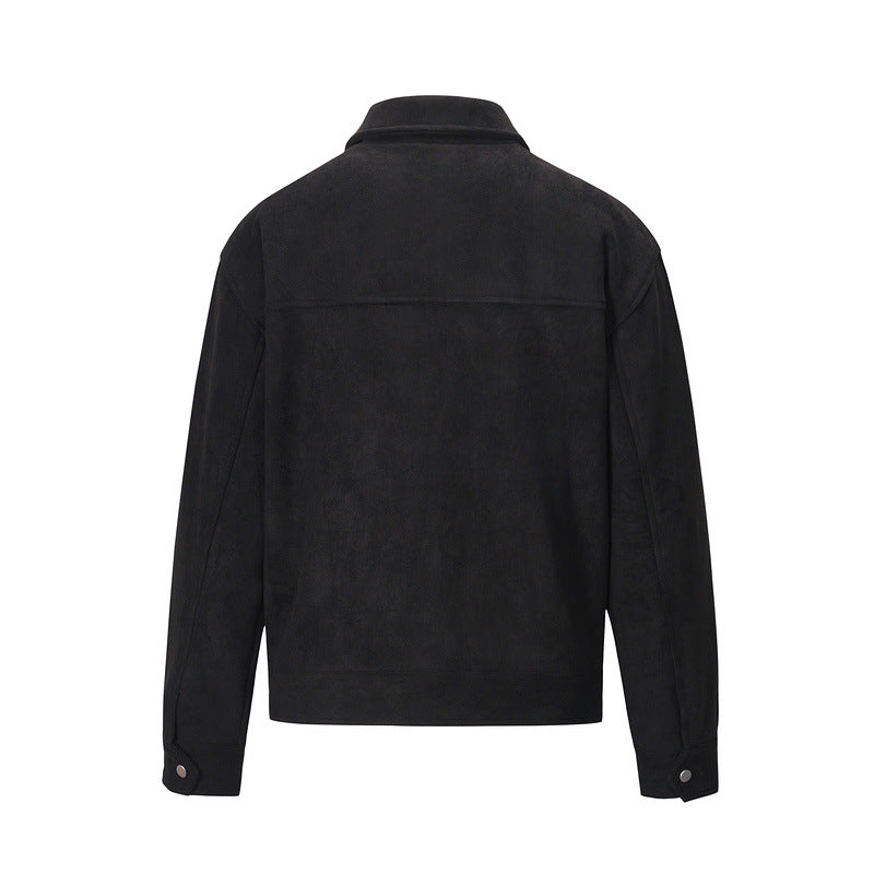 Men's Cotton Zip Jacket – Retro Multi-pocket Design