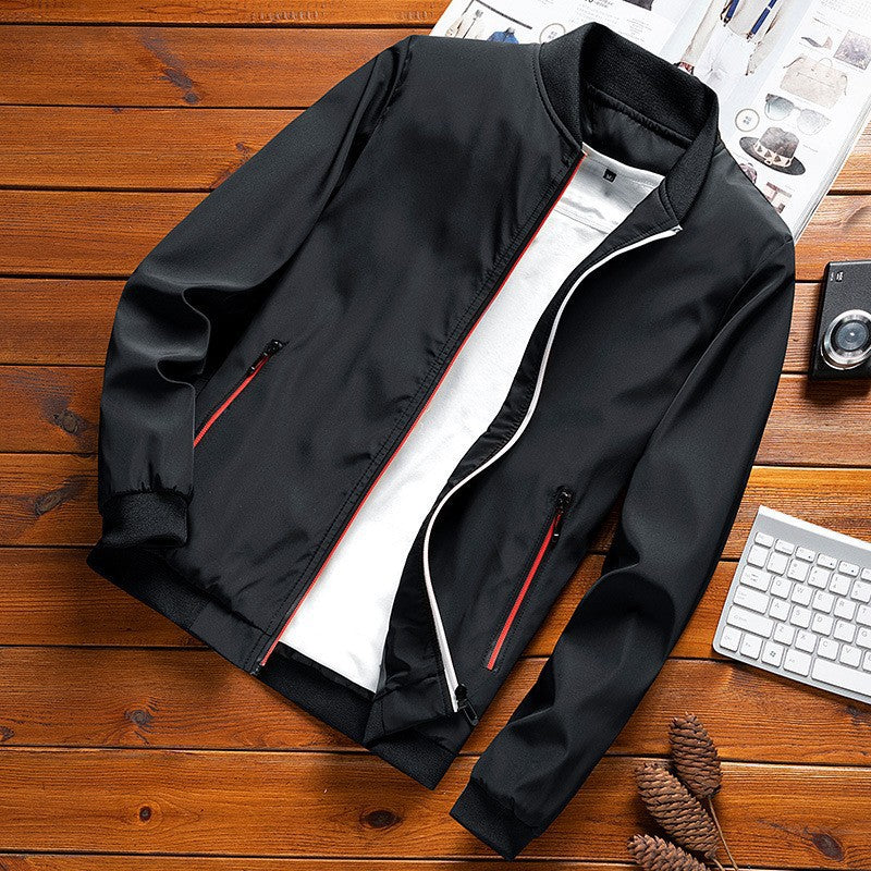 Men's Jacket – Soft-Touch Korean-Style Minimalist Urban Layer