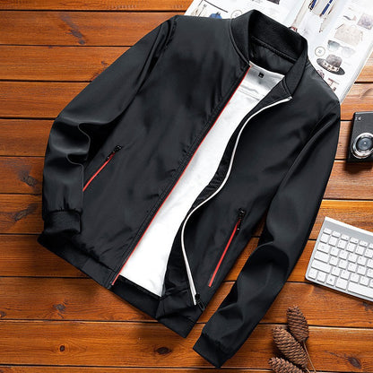 Men's Jacket – Soft-Touch Korean-Style Minimalist Urban Layer
