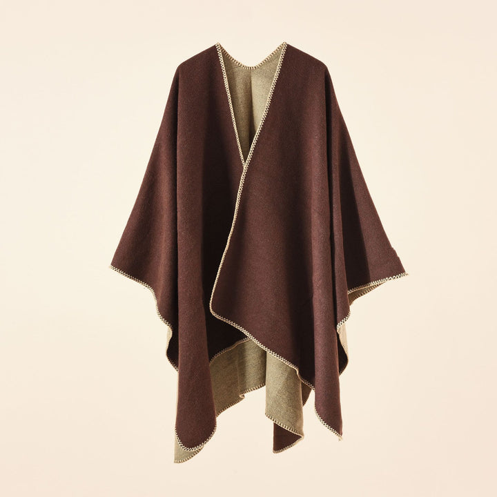Women's Draped Warm Shawl – Soft Touch Oversized Layer