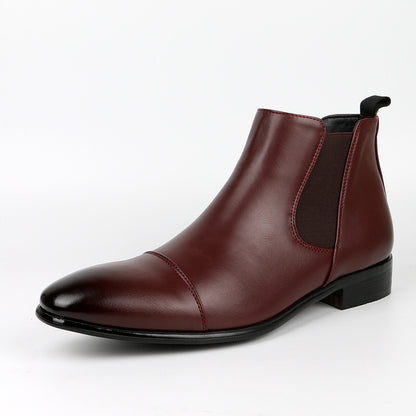 Men's Chelsea Boot – Retro Square Toe Low Heel Design