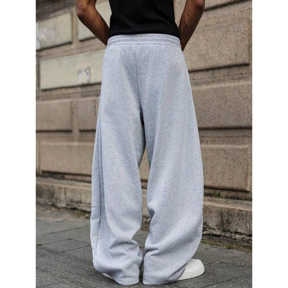 Men's High Waist Cropped Trousers – Lightweight Straight Fit Blend