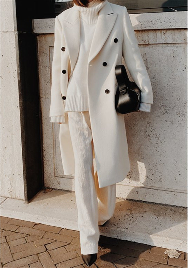 Women's Wool Coat – Longline, Tailored Fit