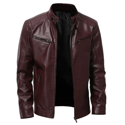 Men's Warm Zipper Cardigan – Business Knit Design with Pockets
