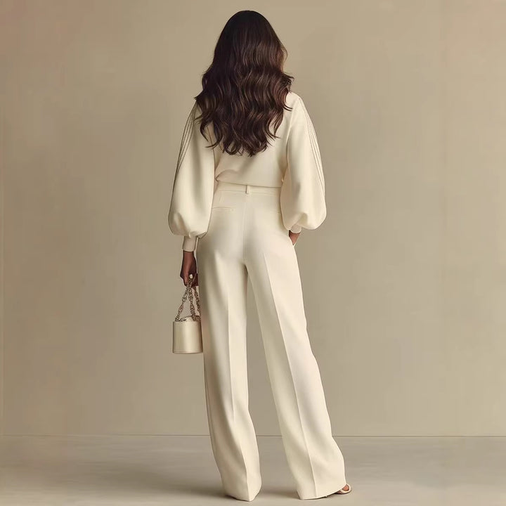 Women's Two Piece Lounge Set – Soft Stretch Sweatshirt & Pants