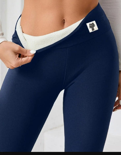 Women's Fleece-Lined Leggings – High Stretch Warmth for Winter