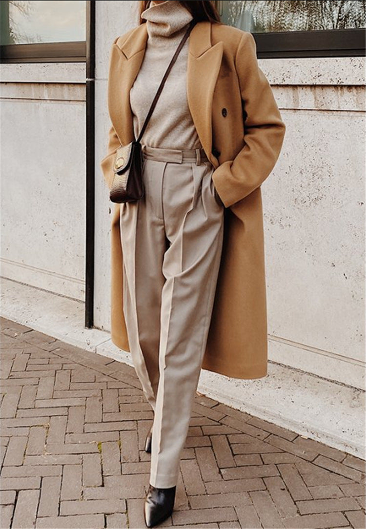 Women's Wool Coat – Longline, Tailored Fit
