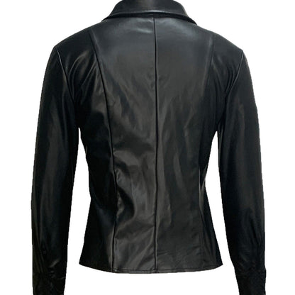 Women's Slim Fit Outerwear Jacket – External Pocket Detail
