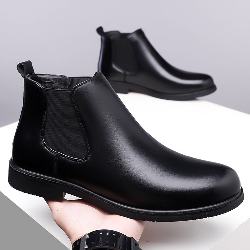 Men's Vegan Leather Boot – Fleece-Lined Outdoor Comfort