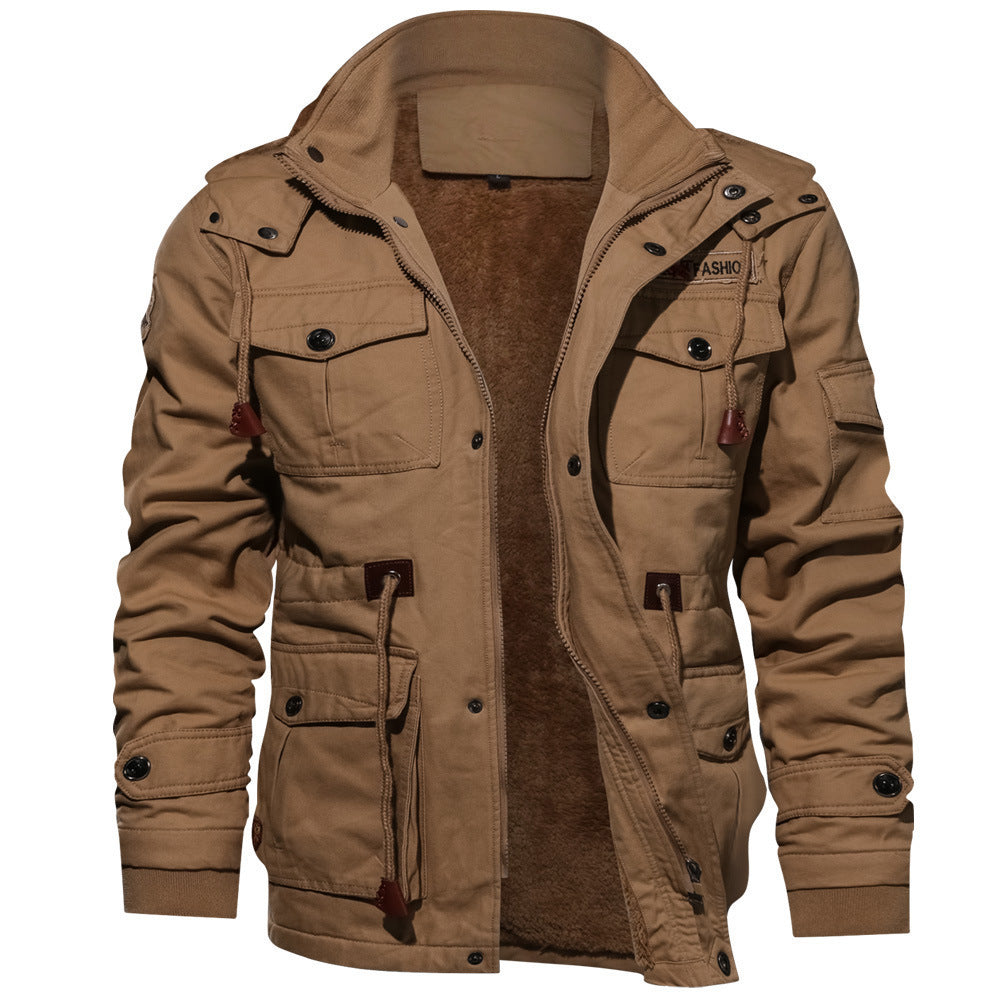 Men's Jacket – Velvet Finish, Sleek Texture, Regular Fit