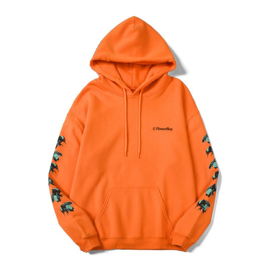 Men’s Cotton Hoodie – Bee Graphic, Relaxed Fit, Unisex Style