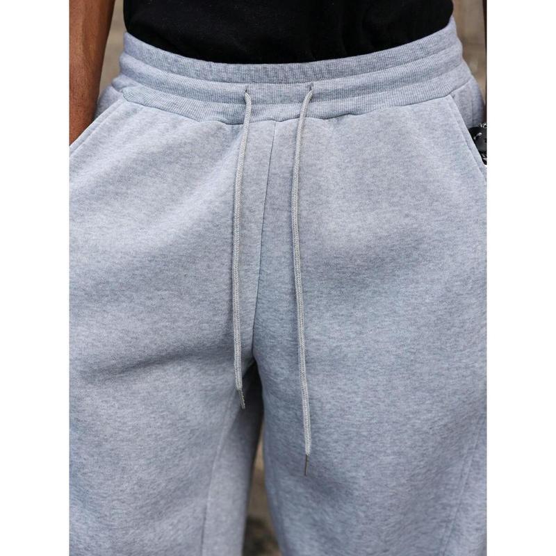 Men's High Waist Cropped Trousers – Lightweight Straight Fit Blend