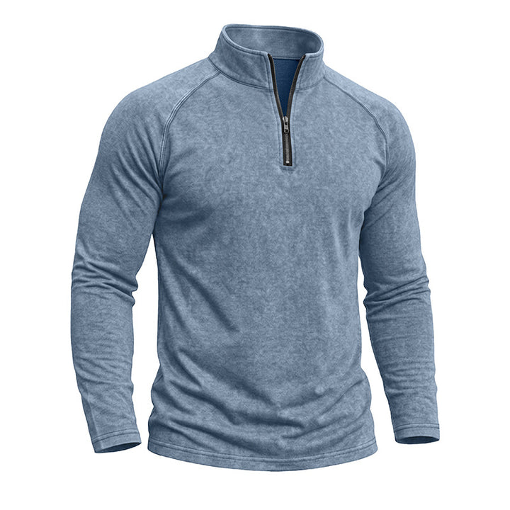 Men's Distressed Retro Washed T-Shirt – Cotton Blend Slim Fit