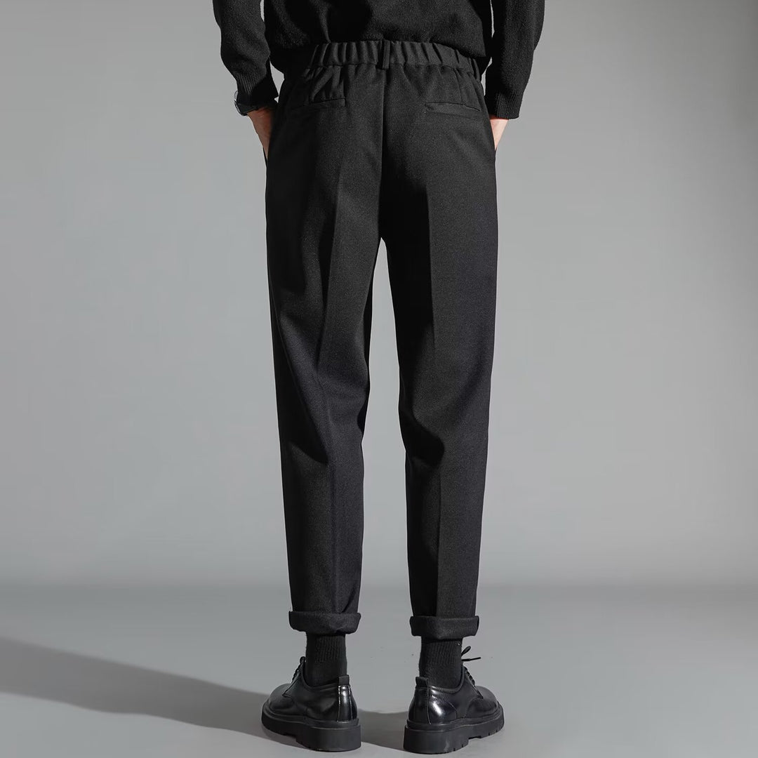 Men's Corduroy Straight-Leg Trouser – Slim-Fit Spring Style
