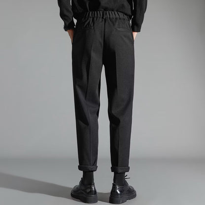 Men's Corduroy Straight-Leg Trouser – Slim-Fit Spring Style
