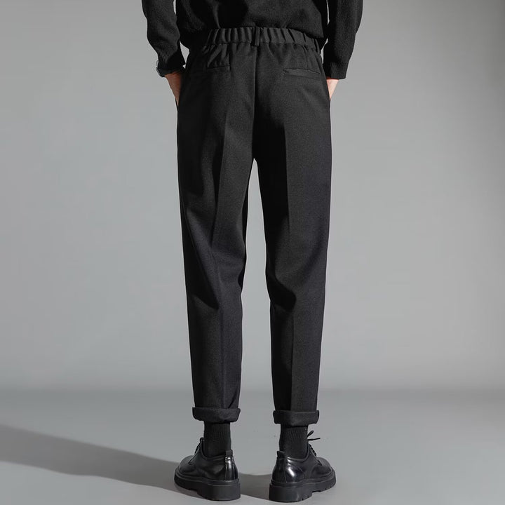 Men's Corduroy Straight-Leg Trouser – Slim-Fit Spring Style