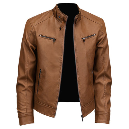 Men's Warm Zipper Cardigan – Business Knit Design with Pockets