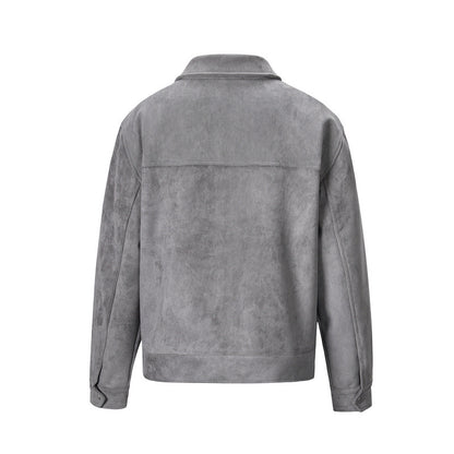 Men's Cotton Zip Jacket – Retro Multi-pocket Design