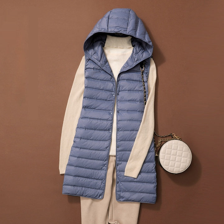Women's Down Vest Top – Slim Fit Lightweight Layer